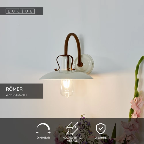 Lucide RÖMER - Wandleuchte - 1xE27 - Beige - USP